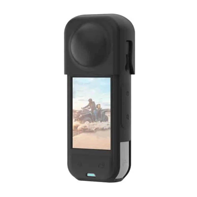 Φωτογραφία προϊόντος: PULUZ Silicone Protective Case with Lens Cover For Insta360 X5 (Black)