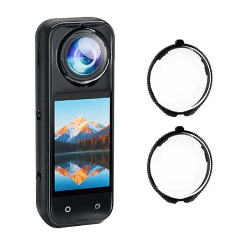 Φωτογραφία προϊόντος: For Insta360 X5 PULUZ Rotating Optical Tempered Glass Lens Guard Protective Cover (Transparent)