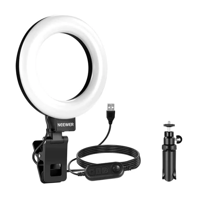 Φωτογραφία προϊόντος: Neewer Neweer BR60 clip on ring light 5” / desk tripod