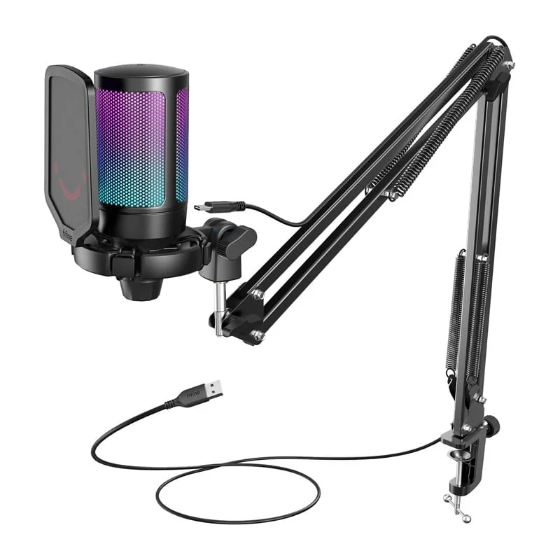Φωτογραφία προϊόντος: Fifine Gaming microphone with tripod A6T (Black)