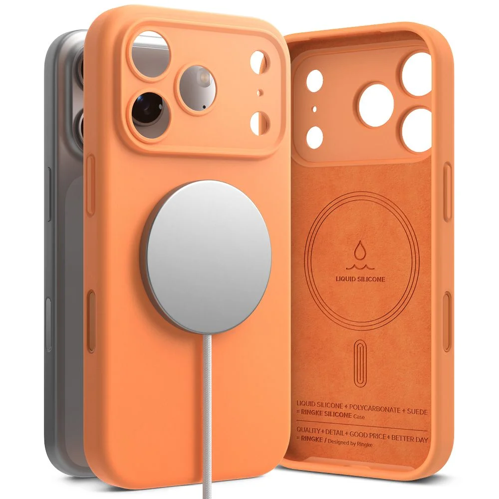 Φωτογραφία προϊόντος: Ringke iPhone 17 Pro Max Case Silicone Magnetic Tangerine
