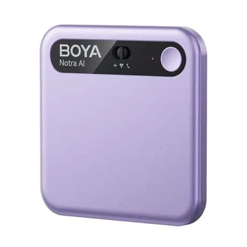 Φωτογραφία προϊόντος: BOYA Notra AI Powered Audio Transcripter, Summanizer and Wireless Note Recorder, 64GB, Purple EU