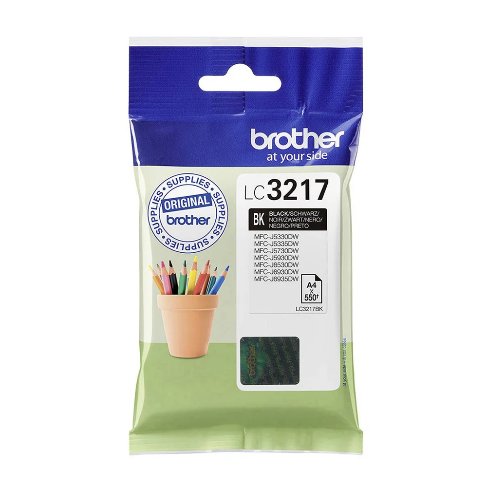 Φωτογραφία προϊόντος: ΜΕΛΑΝΙ BROTHER LC-3217BK BLACK 550pgs (LC3217BK)