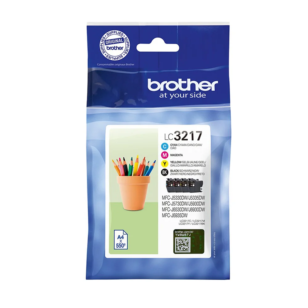 Φωτογραφία προϊόντος: ΜΕΛΑΝΙ BROTHER LC-3217VAL value pack (LC3217VP)