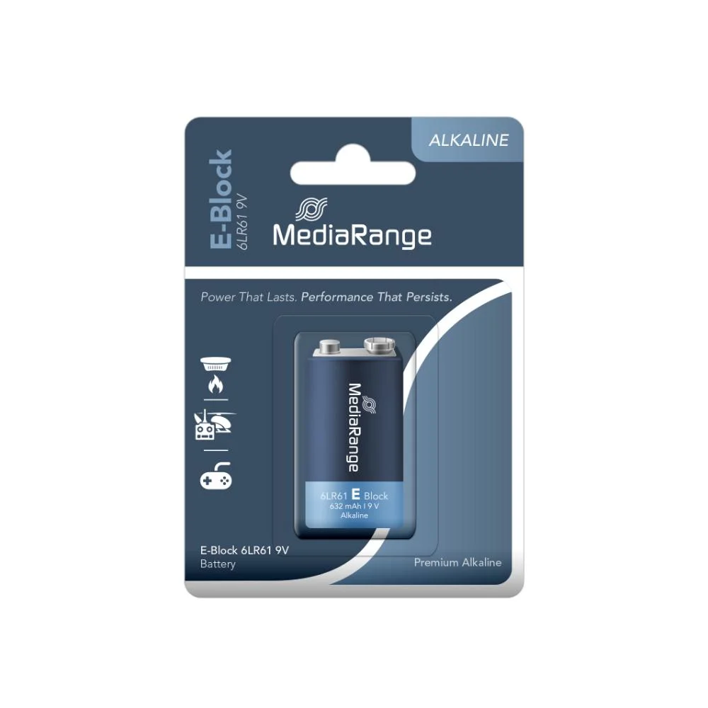 Φωτογραφία προϊόντος: ΜΠΑΤΑΡΙΑ MEDIARANGE 9V 6LR61 (MRBAT107)