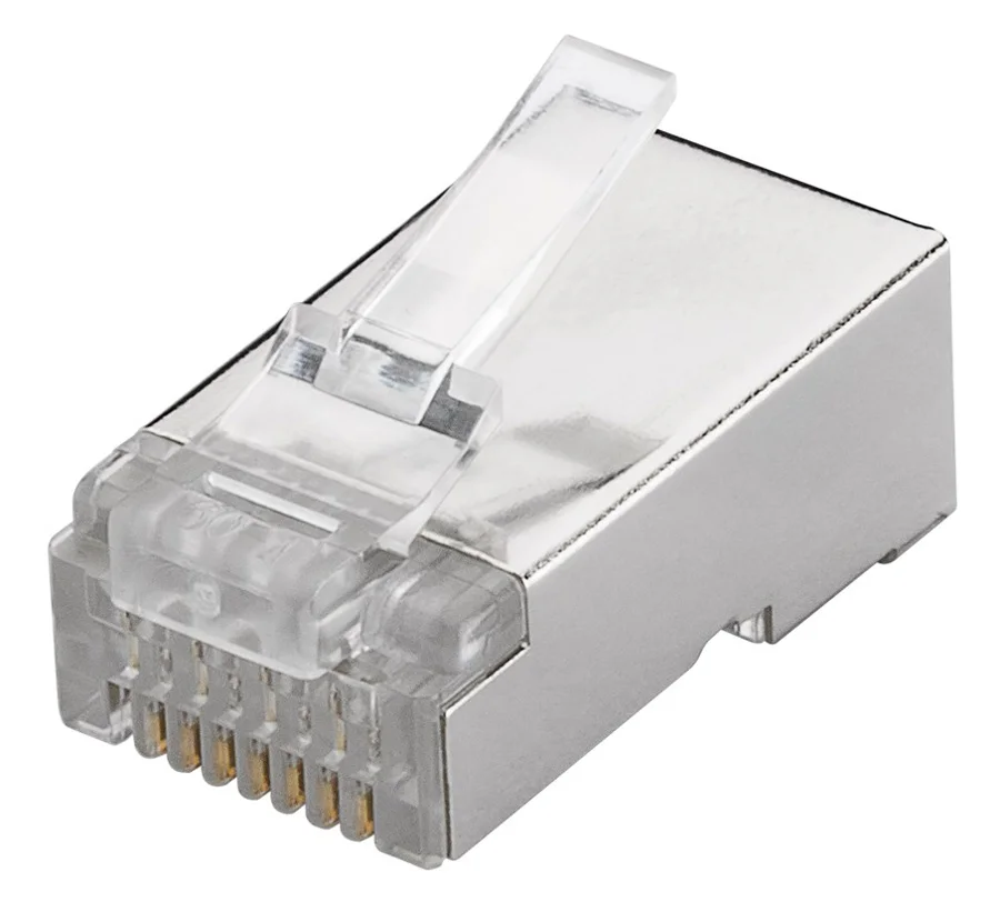 Φωτογραφία προϊόντος: GOOBAY βύσμα RJ45 93829, CAT 6 STP, μεταλλικό, 10τμχ