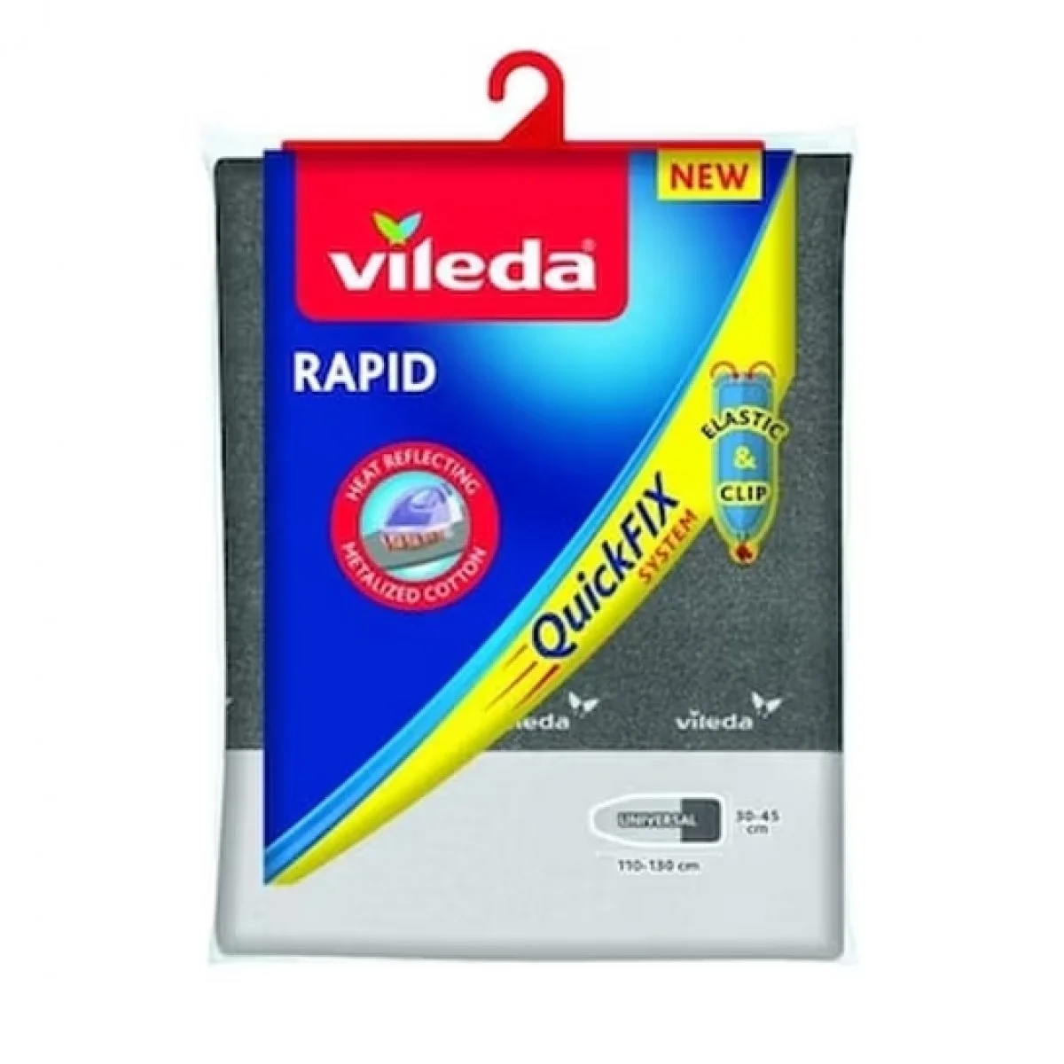 Φωτογραφία προϊόντος: Vileda Σιδερόπανο Rapid 130x45cm Γκρι Προσθήκη στη σύγκριση Vileda Σιδερόπανο Rapid 130x45cm Γκρι