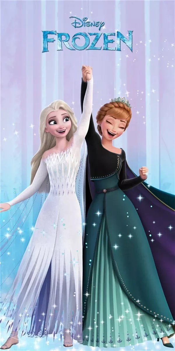 Φωτογραφία προϊόντος: DIMcol Πετσέτα Θαλάσσης Quick Dry Disney Home Frozen 183 70X140 Lilac-Ice Blue 100% Microfiber -