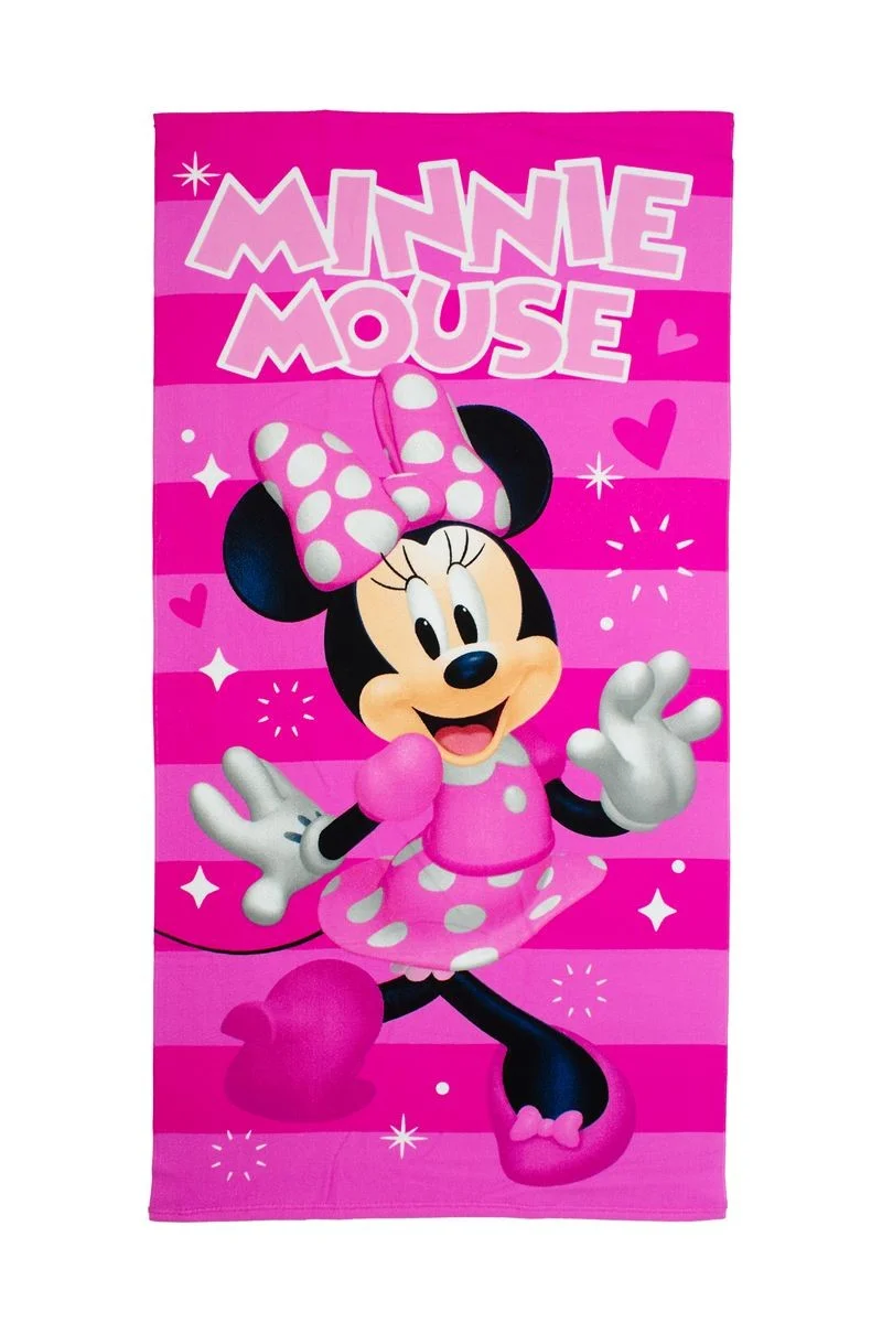 Φωτογραφία προϊόντος: DIMcol Πετσέτα Θαλάσσης Quick Dry Disney Home Minnie 181 70X140 Fuchsia-Pink 100% Microfiber