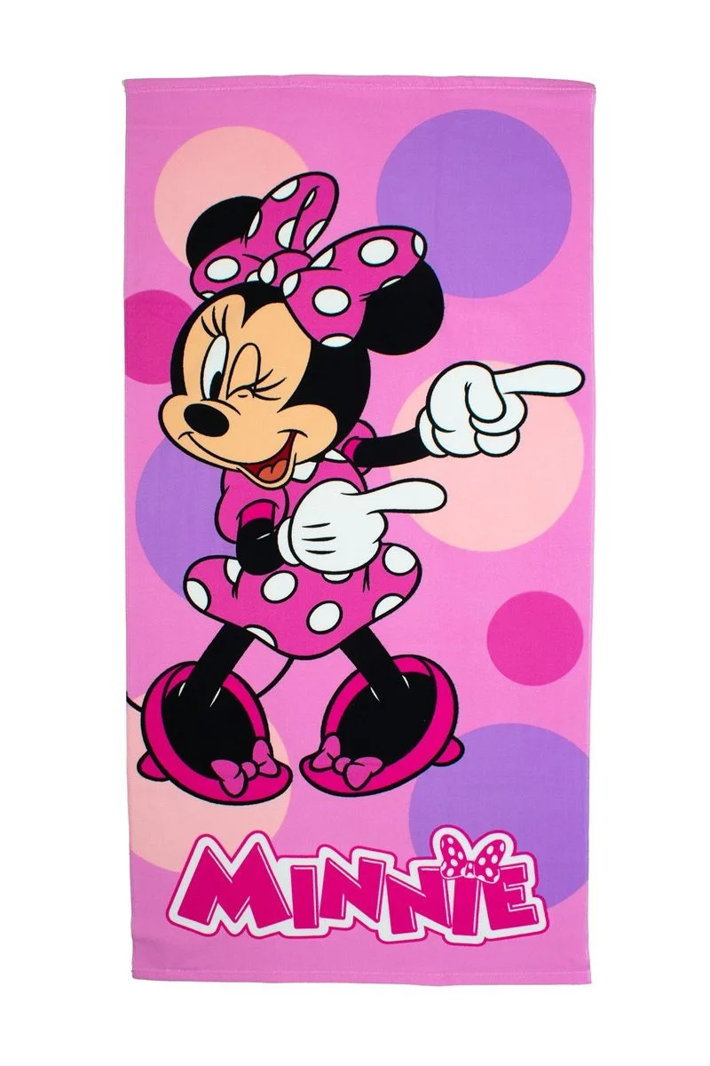 Φωτογραφία προϊόντος: DIMcol Πετσέτα Θαλάσσης Quick Dry Disney Home Minnie 182 70X140 Pastel Lilac 100% Microfiber