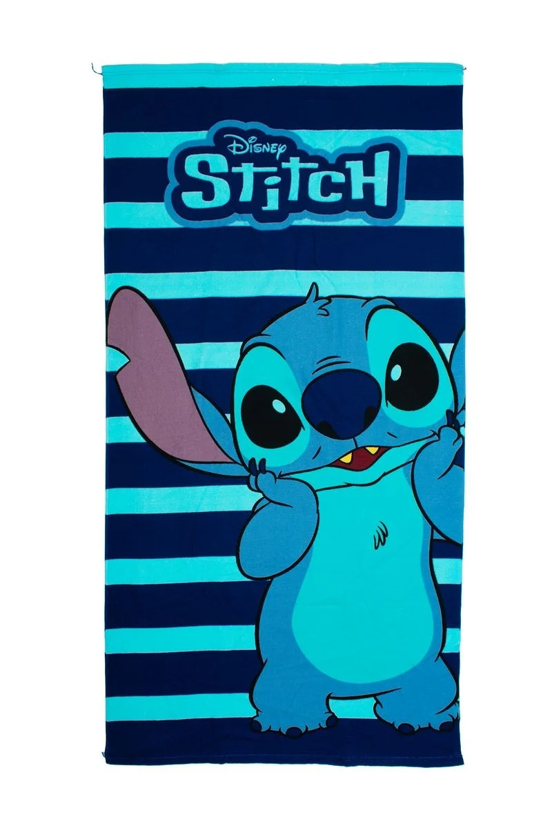 Φωτογραφία προϊόντος: DIMcol Πετσέτα Θαλάσσης Quick Dry Disney Home Lilo & Stitch 187 70X140 Dark Blue 100% Microfiber