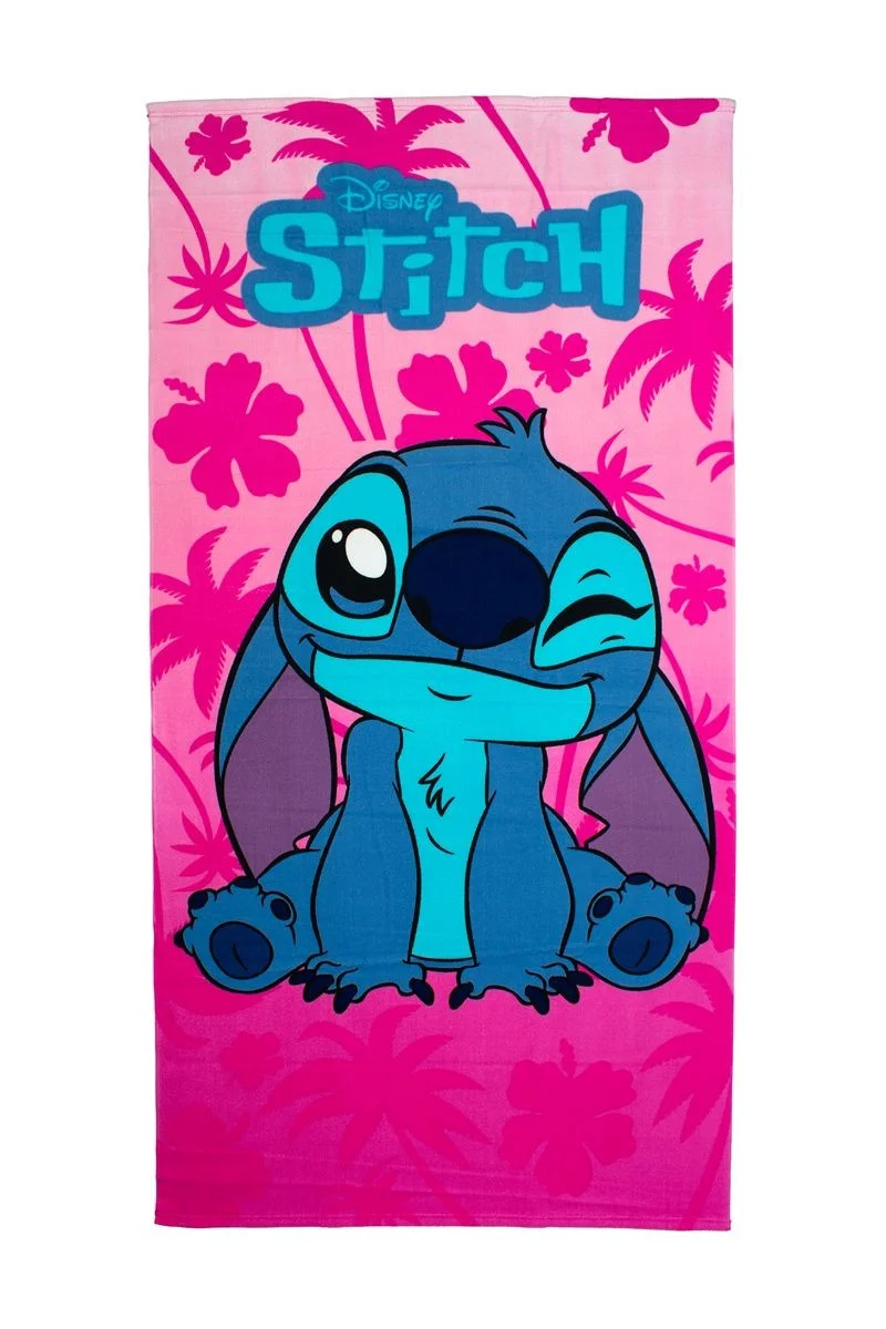 Φωτογραφία προϊόντος: DIMcol Πετσέτα Θαλάσσης Quick Dry Disney Home Lilo & Stitch 189 70X140 Pink 100% Microfiber