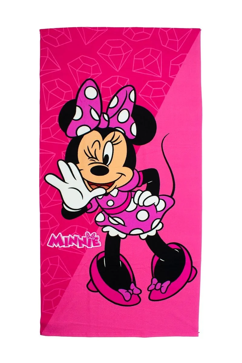 Φωτογραφία προϊόντος: DIMcol Πετσέτα Θαλάσσης Quick Dry Disney Home Minnie 269 70X140 Fuchsia-Pink 100% Microfiber