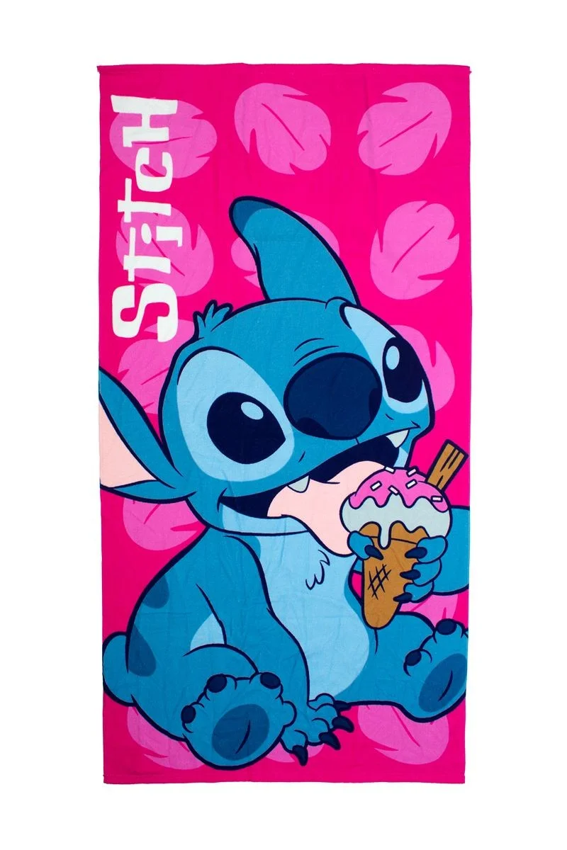 Φωτογραφία προϊόντος: DIMcol Πετσέτα Θαλάσσης Quick Dry Disney Home Lilo & Stitch 118 70X140 Fuchsia 100% Microfiber