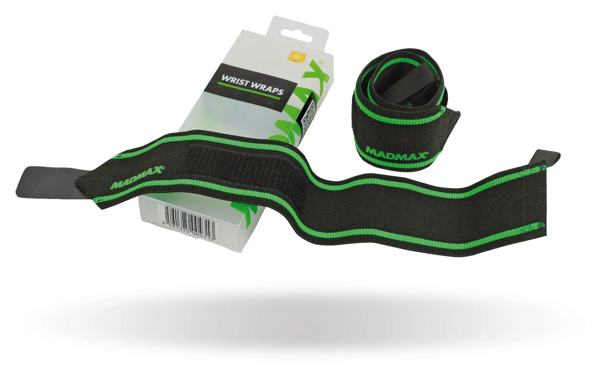 Φωτογραφία προϊόντος: MadMax Sportswear MadMax Wrist Wraps - Περικάρπια (2τμχ) (Green/Black)