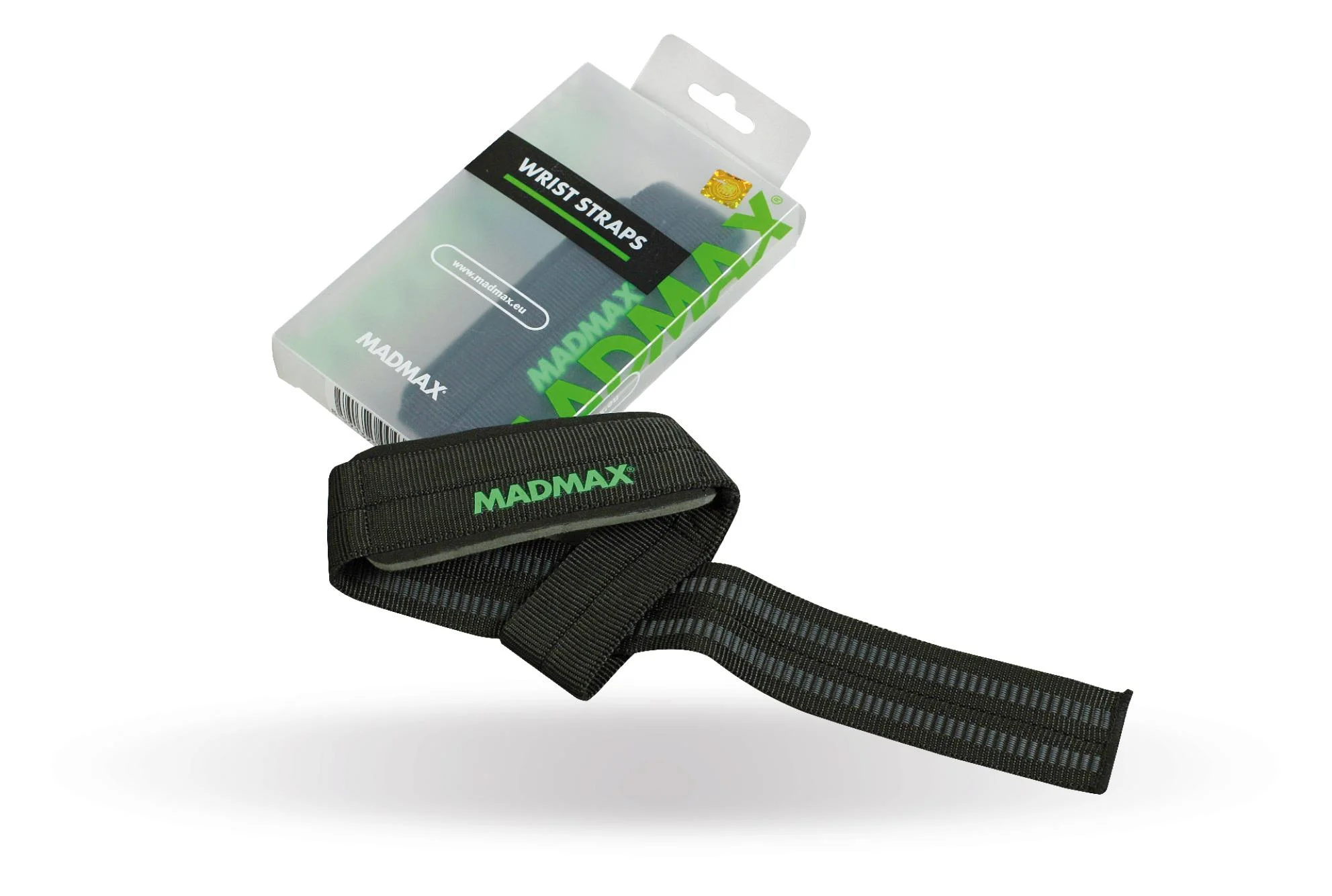 Φωτογραφία προϊόντος: MadMax Sportswear MadMax Power Wrist Straps Non-Slide (2τμχ) (Black/Green)