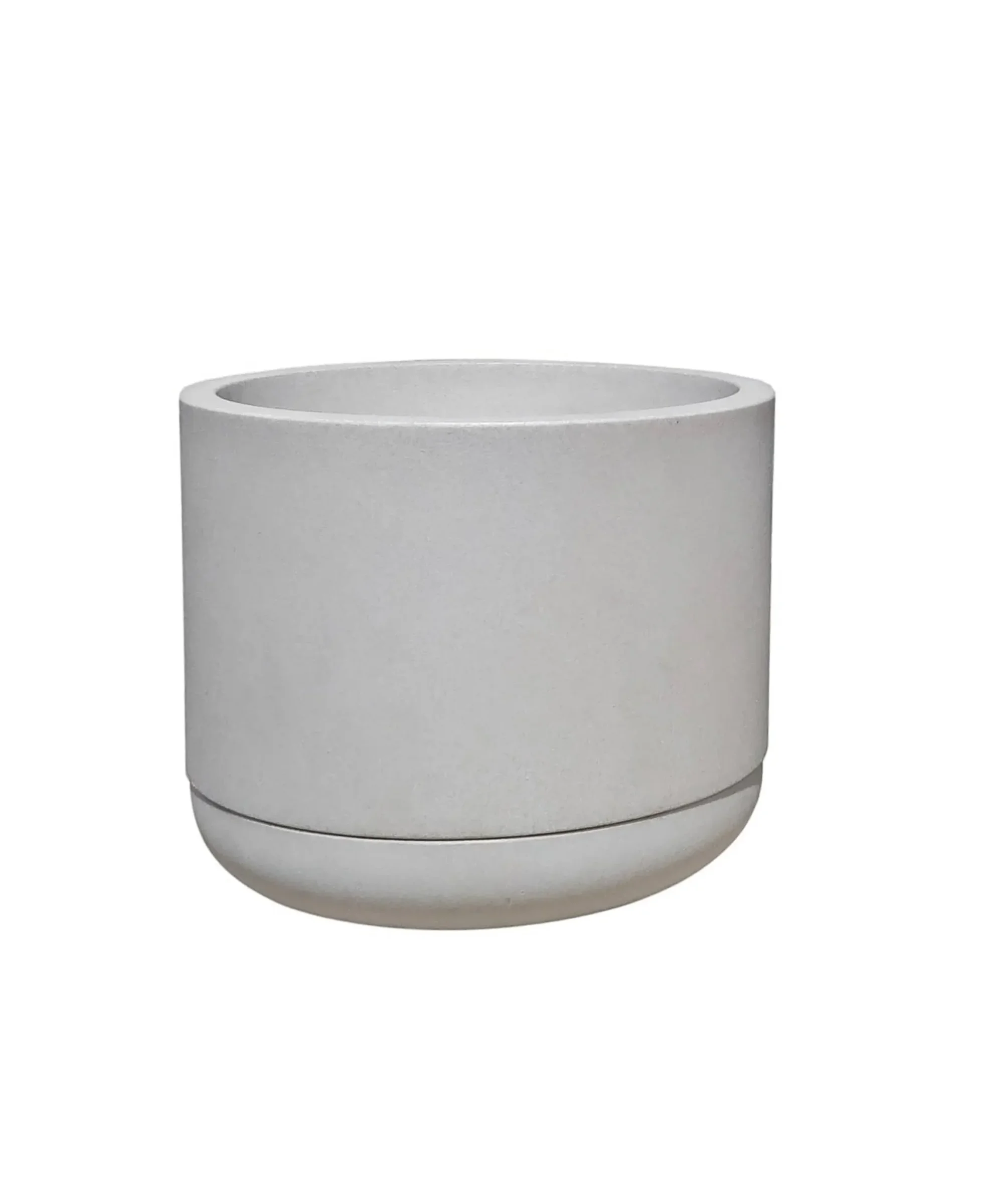 Φωτογραφία προϊόντος: Γλάστρα Japi Match Cylinder Με Πιάτο Burnt Cement JCMC57