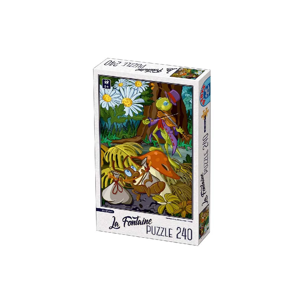 Φωτογραφία προϊόντος: REMOUNDO Puzzle D-TOYS Ο Τζίτζικας και ο Μέρμηγκας 74386LF02 – 240 Κομμάτια