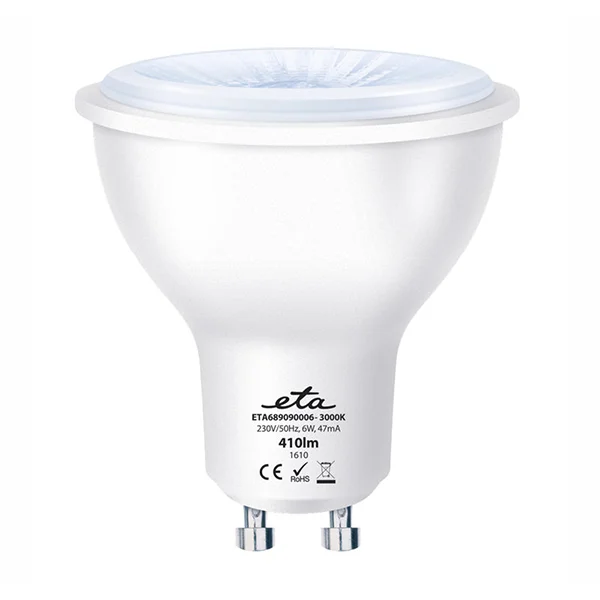 Φωτογραφία προϊόντος: ETA Λαμπτήρας Spot LED, 6W, GU10, ζεστό λευκό