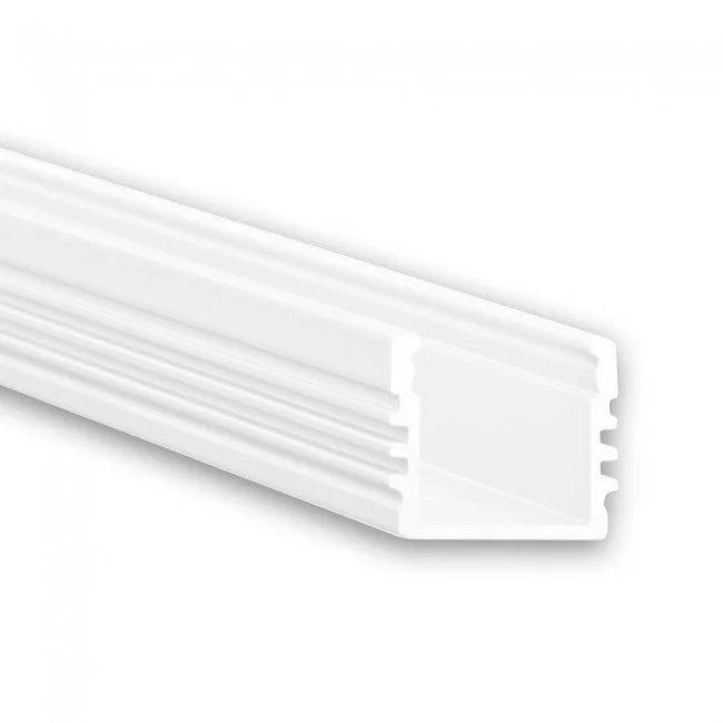 Φωτογραφία προϊόντος: PL2 LED CONSTRUCTION PROFILE 200 cm, high, powder-coated white RAL 9010, LED strips max. 12 mm