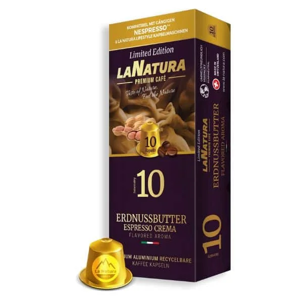 Φωτογραφία προϊόντος: La Natura Espresso Peanut Butter Aluminium 10 τμχ | Nespresso