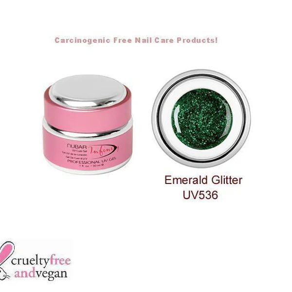 Φωτογραφία προϊόντος: GEL-NUBAR UV536-EMERALD GLITTER-15ML - NUBAR