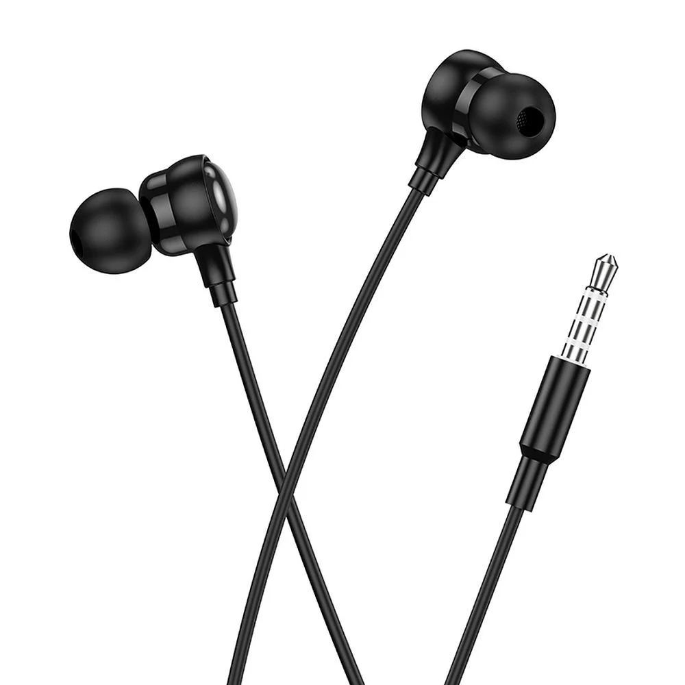 Φωτογραφία προϊόντος: . HOCO wire earphones Jack 3,5 mm with microphone M116 black