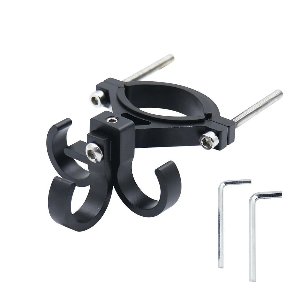 Φωτογραφία προϊόντος: . Hook for shopping with three loops for bike / scooter aluminum FS366-001 black