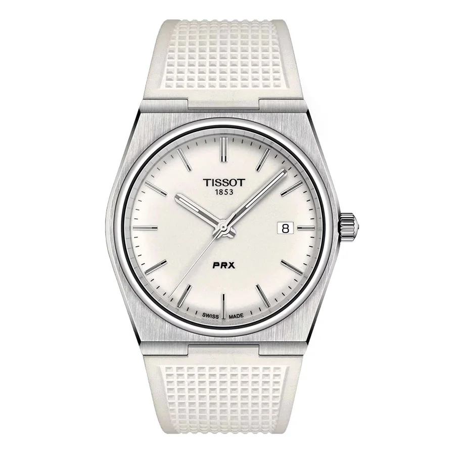 Φωτογραφία προϊόντος: TISSOT PRX White Rubber T1374101701100