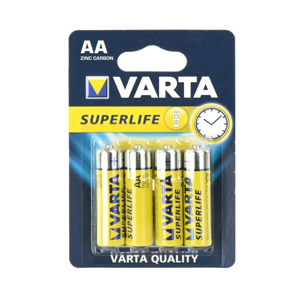 Φωτογραφία προϊόντος: . VARTA zinc battery R6 (AA) Superlife 4 pcs