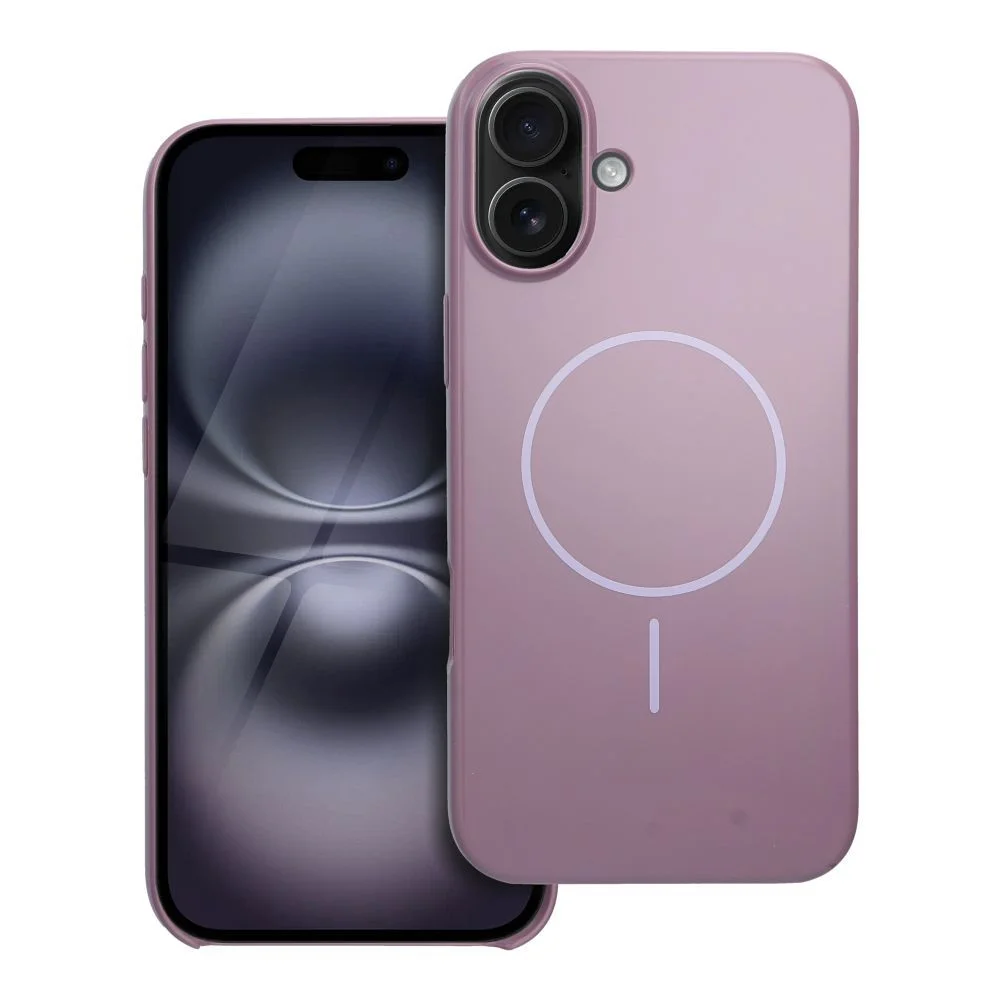 Φωτογραφία προϊόντος: . Glossy Mag Cover compatible with MagSafe for IPHONE 16 PLUS purple