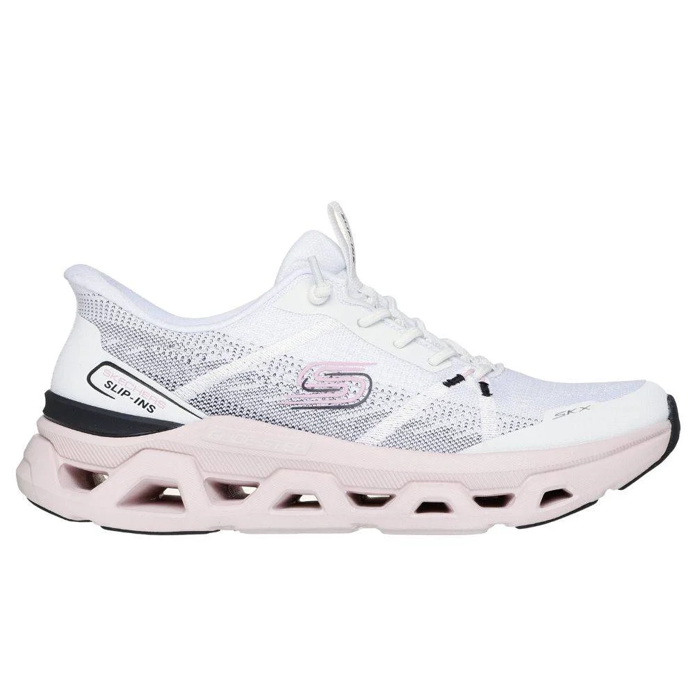 Φωτογραφία προϊόντος: 150513-WBPK - SKECHERS SLIP-INS: GLIDE-STEP ALTUS - FAST LANE WOMENS SHOES WHITE / BLACK / PINK Color