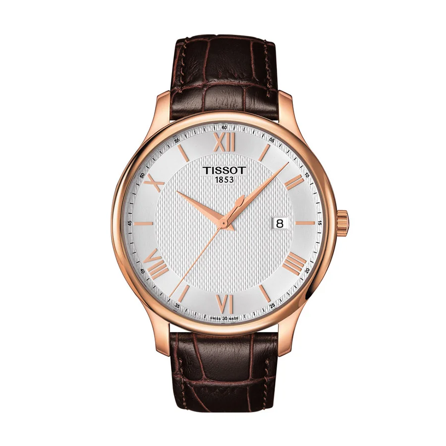 Φωτογραφία προϊόντος: Ανδρικό Ρολόι Tissot T-Classic Tradition Δερμάτινο Λουρί T063.610.36.038.00