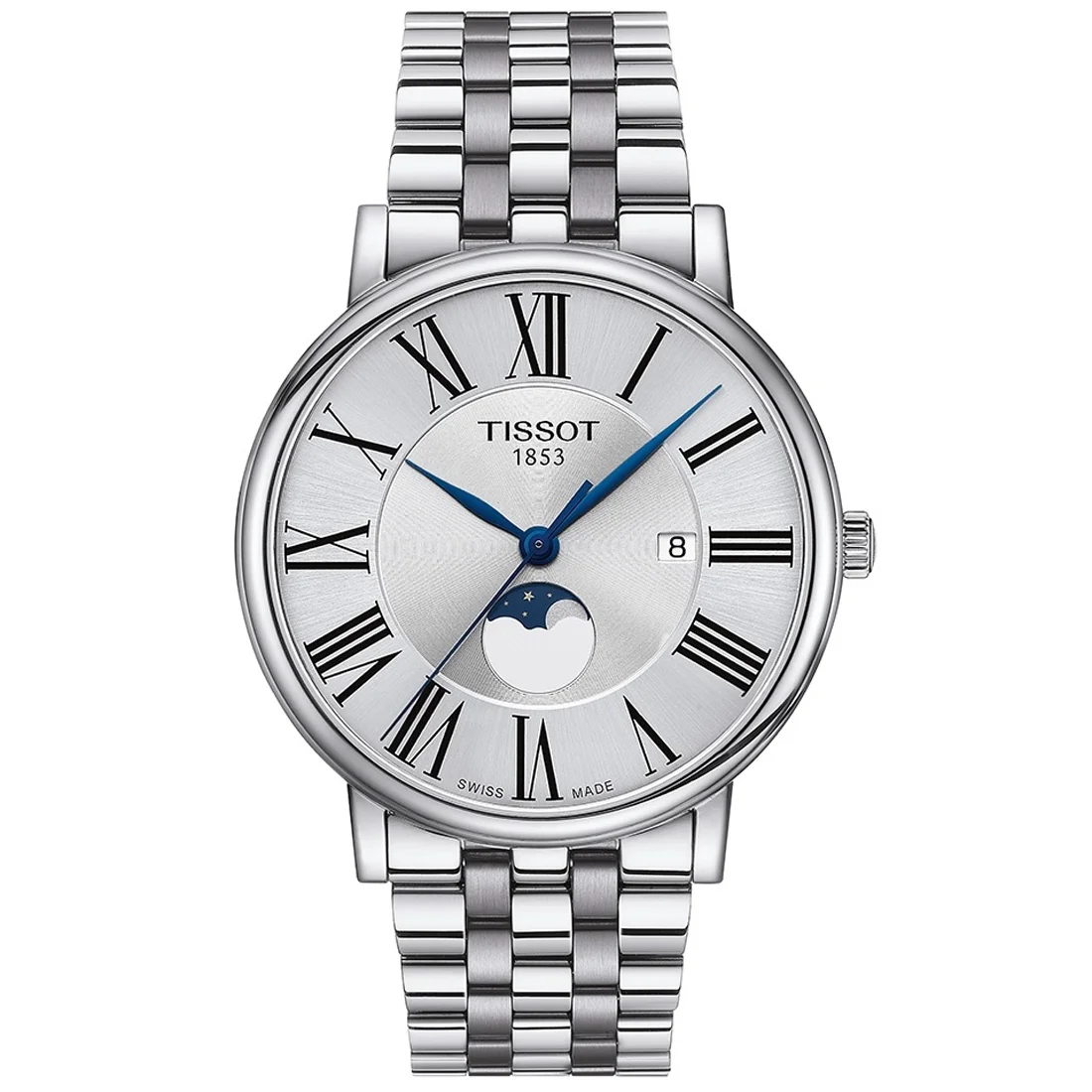 Φωτογραφία προϊόντος: Ανδρικό Ρολόι Tissot Carson Moonphase Ανοξείδωτο Ατσάλι T122.423.11.033.00