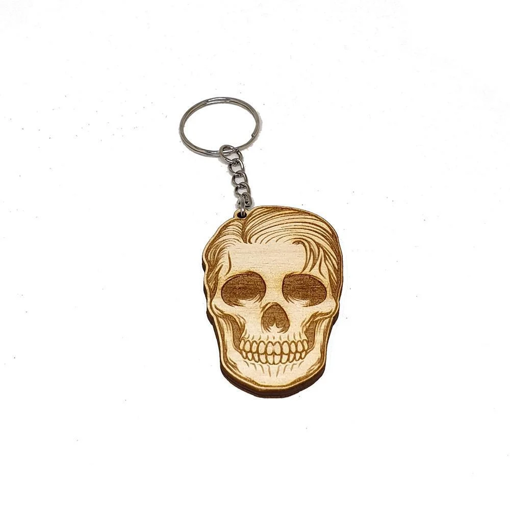 Φωτογραφία προϊόντος: Ξύλινο μπρελόκ Skull Κωδ.:12140