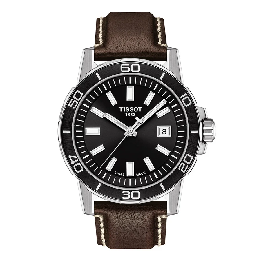 Φωτογραφία προϊόντος: Ανδρικό Ρολόι Tissot T-Sport Supersport Gent Δερμάτινο Λουρί T125.610.16.051.00