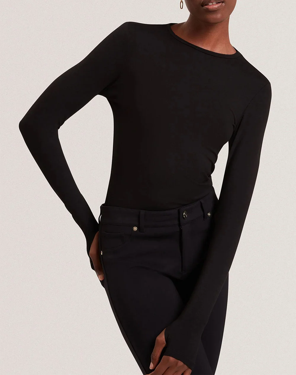 Φωτογραφία προϊόντος: TED BAKER ARANIA LONGSLEEVE FITTED JERSEY TOP WOMEN TED BAKER ΜΑΥΡΟ (282126-BLACK)