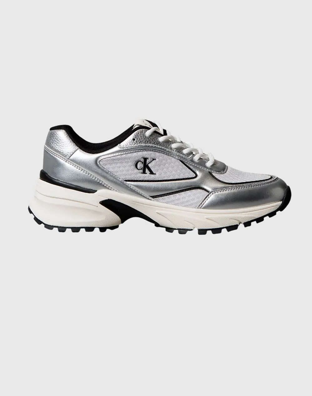 Φωτογραφία προϊόντος: CALVIN KLEIN MESH MIX LACE UP SNEAKERS MEN CALVIN KLEIN ΑΣΗΜΙ (YM0YM01402-0IX)