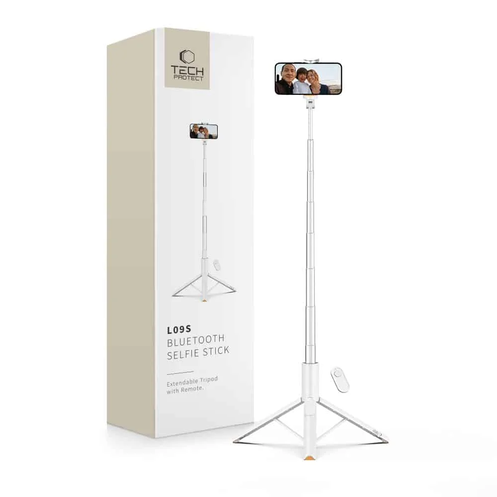 Φωτογραφία προϊόντος: Selfie Stick Τρίποδο Κινητού με Bluetooth Tech-Protect L09s (Λευκό)