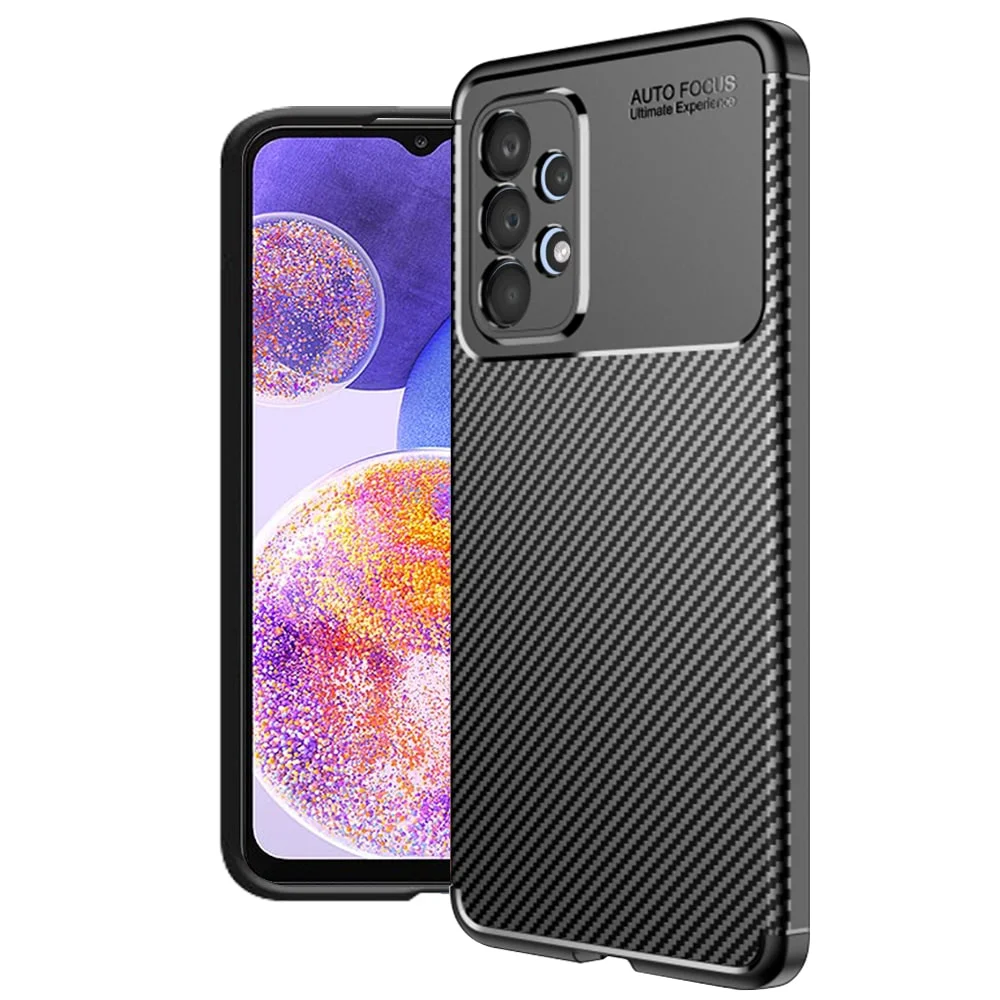Φωτογραφία προϊόντος: Θήκη Samsung Galaxy A23 4G / A23 5G CarbonFiber Techsuit (Μαύρο)