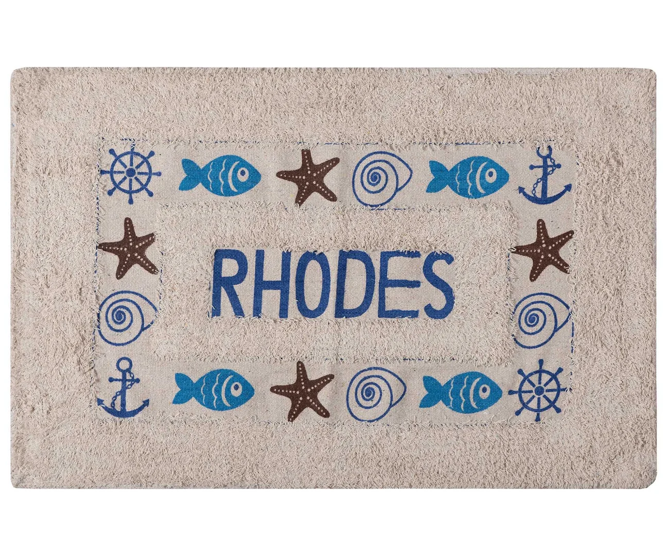 Φωτογραφία προϊόντος: Πατάκι ψάρι RHODES (50cm x 80cm) μπλέ