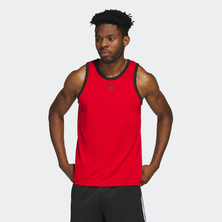 Φωτογραφία προϊόντος: Adidas Basketball 3-Stripes Tank Top Κόκκινο