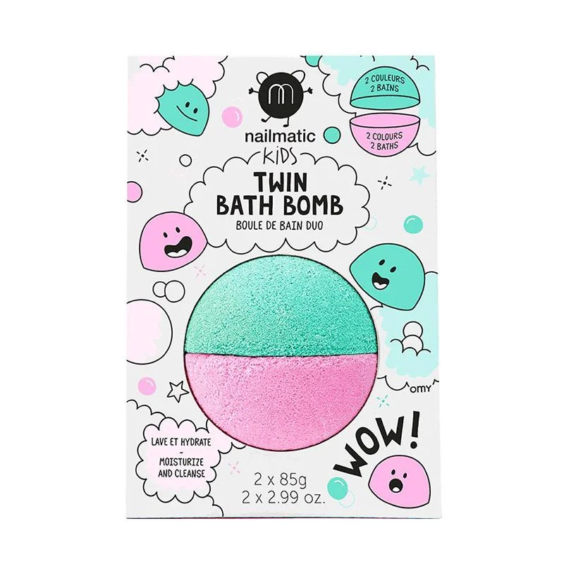 Φωτογραφία προϊόντος: NAILMATIC. Bath bomb Duo (ροζ-πράσινο)