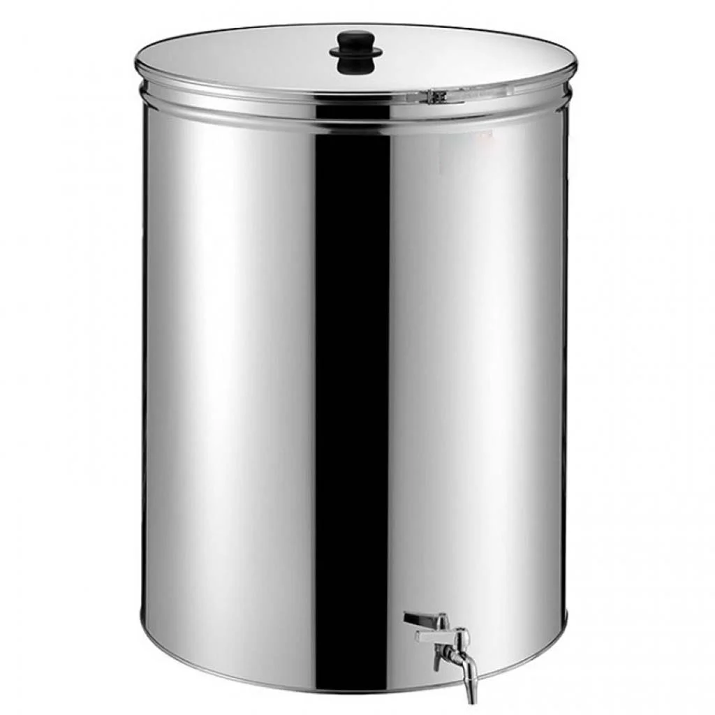 Φωτογραφία προϊόντος: METAL BOX MetalBox Δοχείο Inox Ανοικτού Τύπου για Λάδι & Κρασί 75lt με Κάνουλα STARBOX-75