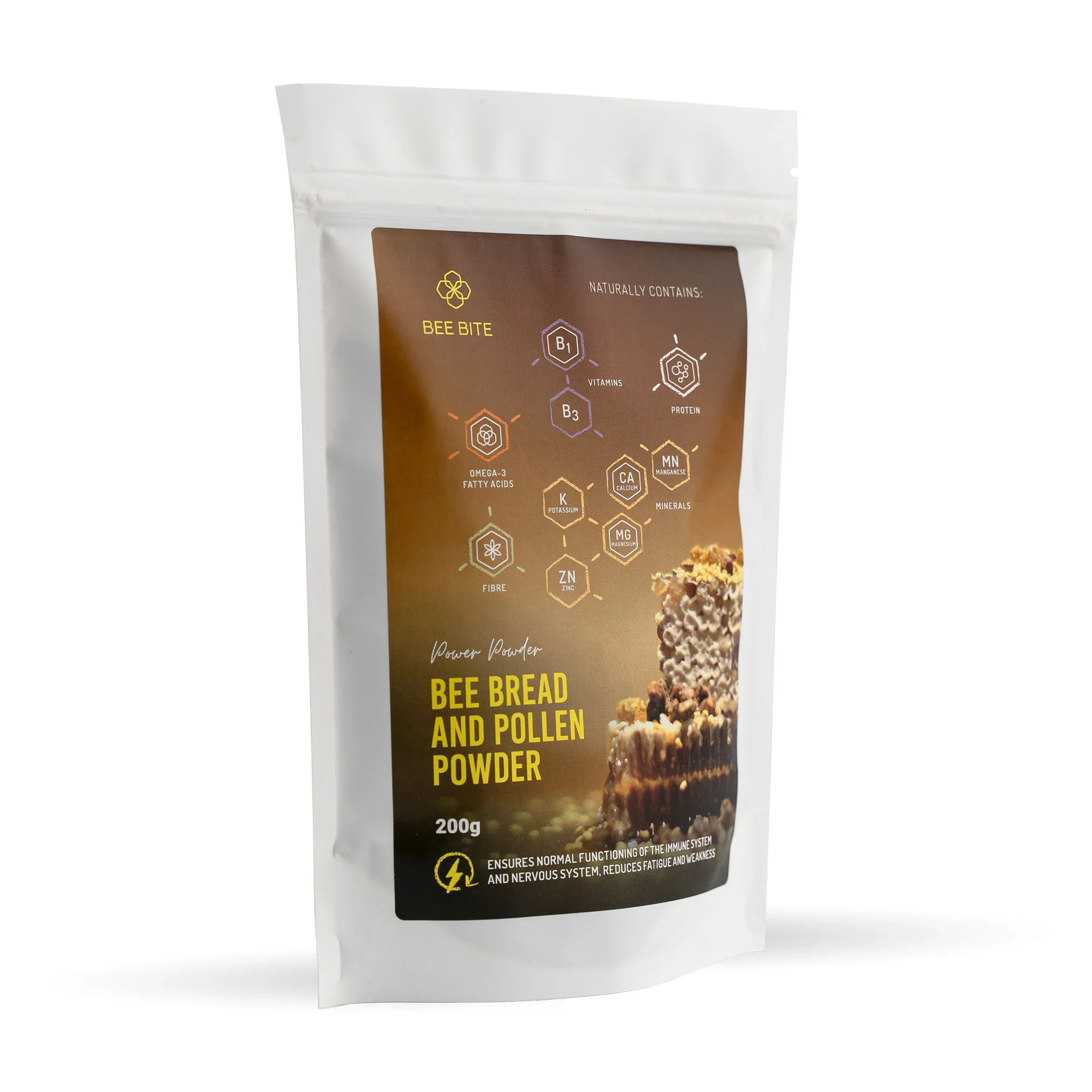 Φωτογραφία προϊόντος: Bee Bite Bee bread and pollen powder 200gr