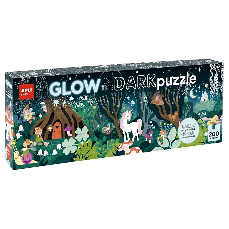Φωτογραφία προϊόντος: APLI B.GLOW IN THE DARK MAG.FOREST PUZZLE 200