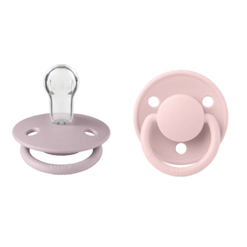Φωτογραφία προϊόντος: ΠΙΠΙΛΕΣ BIBS DE LUX 2PACK. SILICONE DUSTY BLOSSOM/DUSKY LILAC ONE SIZE