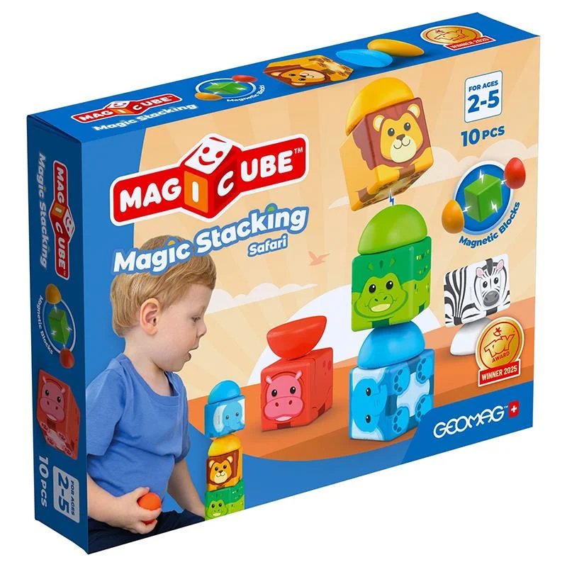 Φωτογραφία προϊόντος: Geomag Magicube Magnetic Magic Stacking Safari 10 (PF.331.305.00)