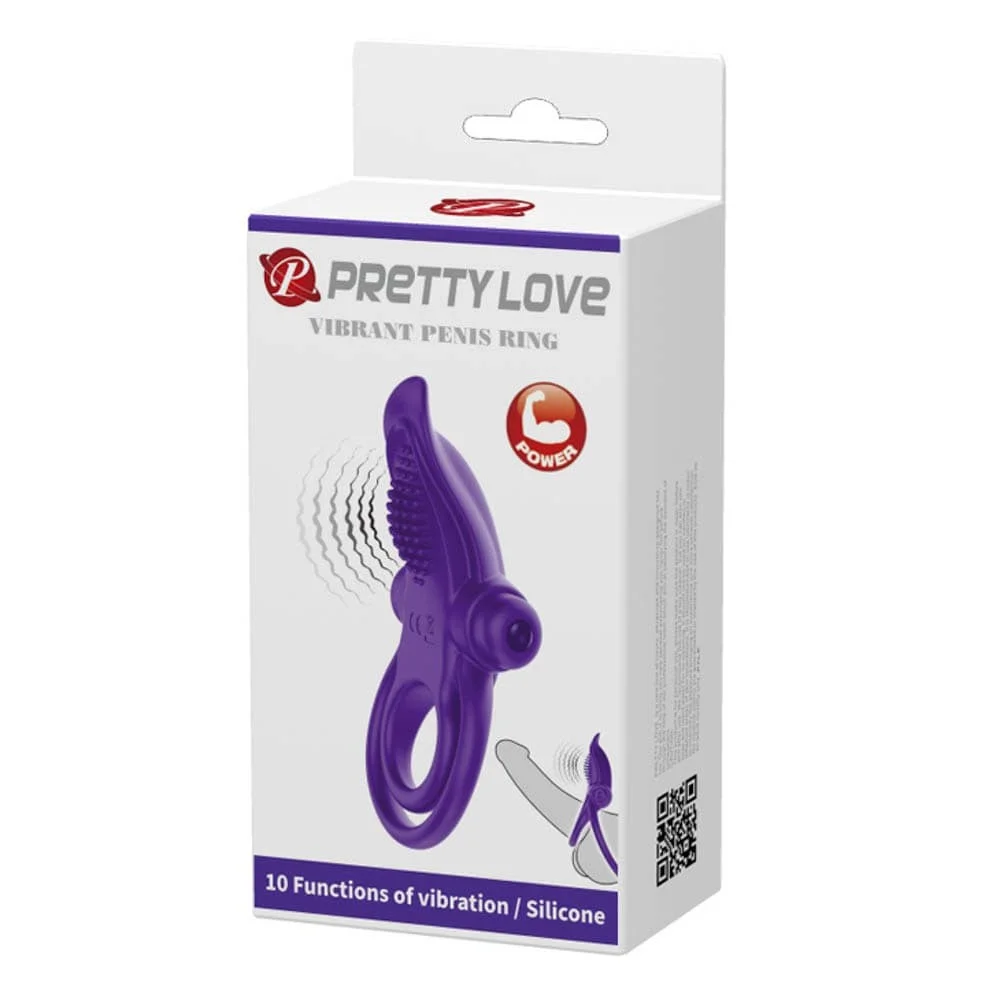 Φωτογραφία προϊόντος: Pretty Love Vibrant Penis Ring Purple