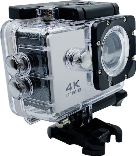 Φωτογραφία προϊόντος: Action Camera 4K Ultra HD Υποβρύχια (με Θήκη) με Οθόνη και Wi-Fi Γκρι